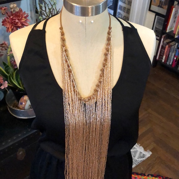 Altard State Fringe Beaded Necklace - Picture 2 of 4